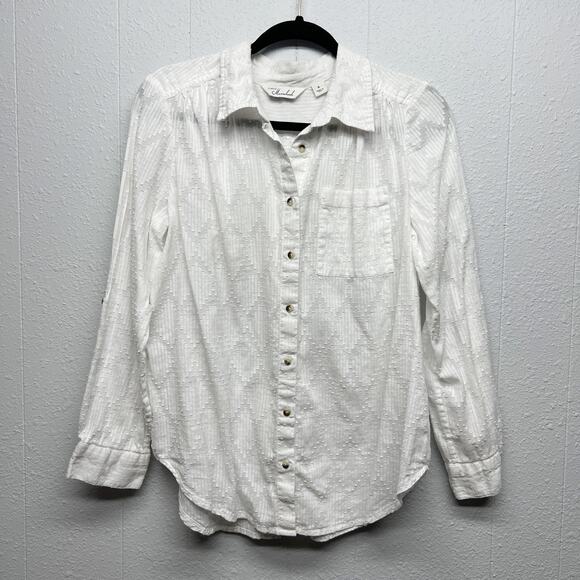 Caffe Marrahkesh Shirt Womens Small Cotton Oversized Relaxed Boho Beachy Western - Picture 1 of 15